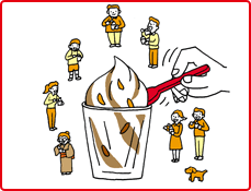 15 ソフトクリームにおせんべいをいれた「せんべいソフト」が新潟で人気になっている